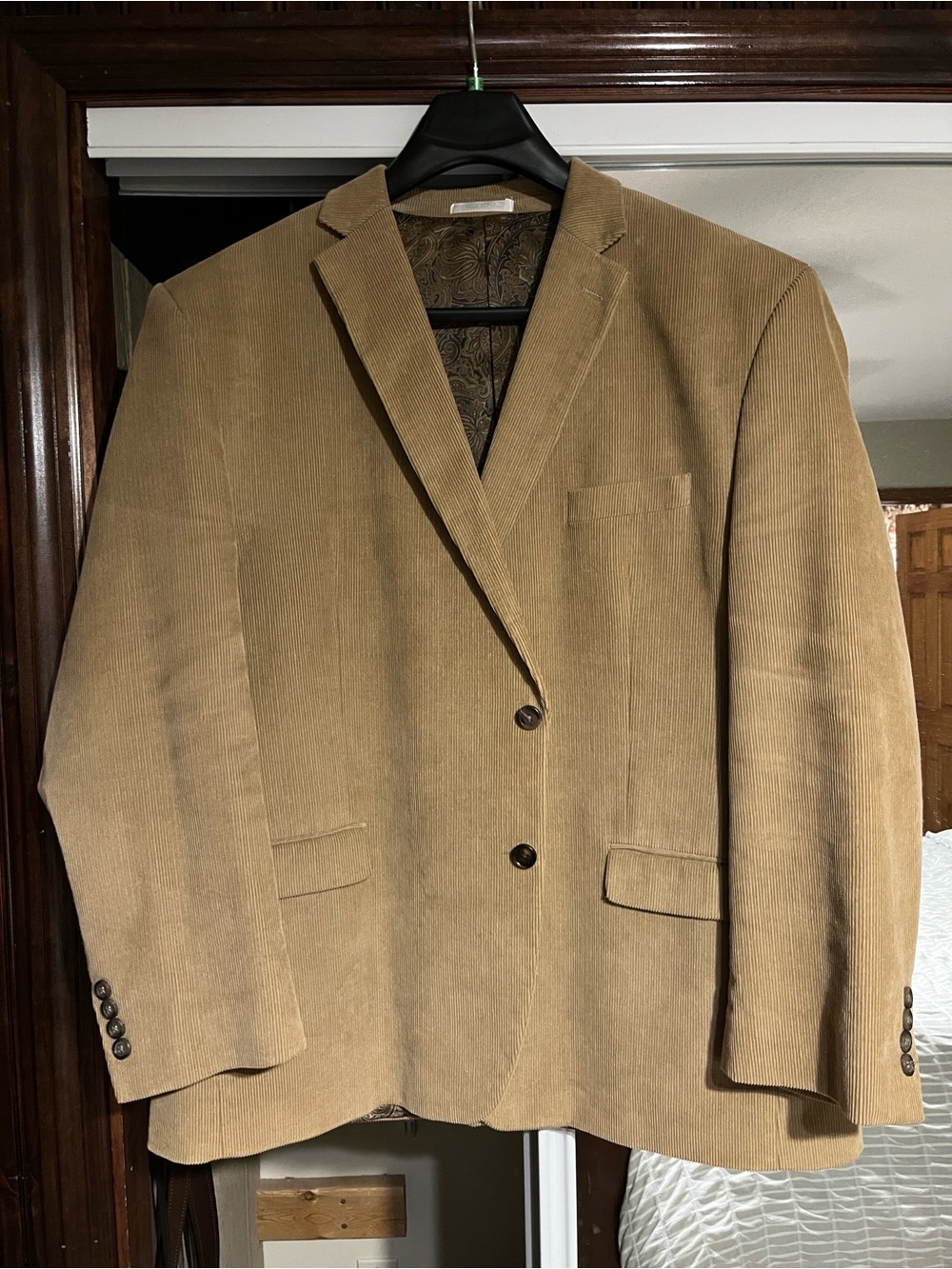 Chaps Men's Tan Corduroy Sport Coat